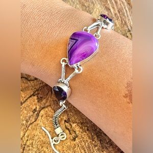 Pink Botswana Agate Bracelet